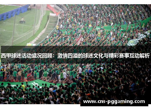 西甲球迷活动盛况回顾：激情四溢的球迷文化与精彩赛事互动解析